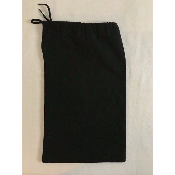 Chanel Storage Drawstring Dust Bag Cotton Black 13" x 7.5" - Picture 3 of 3